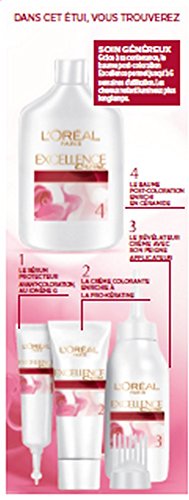 L'Oréal Paris Excellence Crème Coloration Permanente Cheveux - Nuance : Acajou Cuivré (6,54) (Lot de 2)