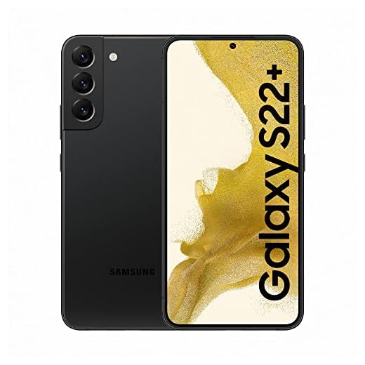 Samsung Galaxy S22+, Téléphone mobile 5G 128Go Noir, sans carte SIM, smartphone Android, S Pen, Version FR