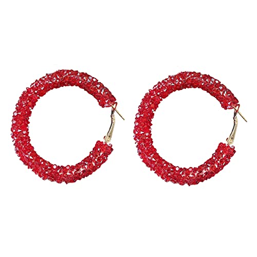 Boucles d'oreilles en cuir sequins cadeau bohème idéal pour femme
