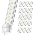 ONLYLUX 50 Pack T8 Bulbs 4 Foot 6500K Daylight, 5000Lumens, 36W, 4ft Led Bulbs Ballast Bypass Type B Dual-End Powered, 4ft Led Tubes Replacement F32T8 F32T12 Fluorescent Tube