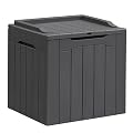 Greesum 31 Gallon Resin Deck Box All Weather Outdoor Storage Boxes for Patio Furniture Set,Outdoor Toys,Garden Tools,Gray
