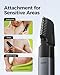 GLAKER Beard Trimmer for Men,Cordless Hair Trimmer,Electric Razor with Interchangeable Magnetic Attachments for Hair Body Facial Trimming,6 in 1 Men Gromming Kit with Storage Bag and Beard Bib Apron