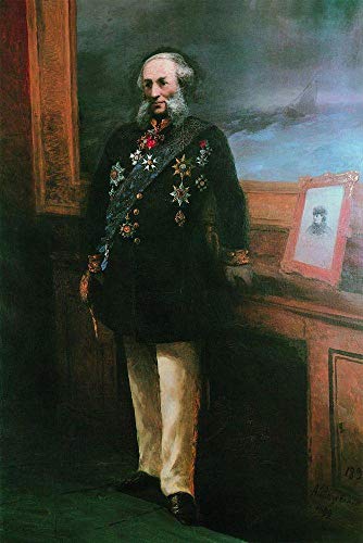 Tableau autoportrait 1892 Ivan Aivazovsky fait main par professeurs d'art