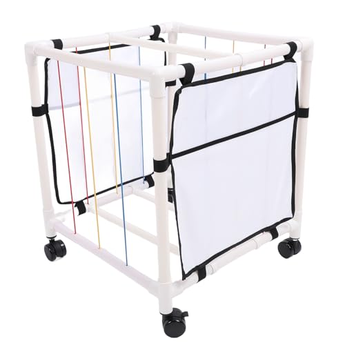 Étagère d'organisateur de stockage de jouets en peluche murale avec cordes souples
