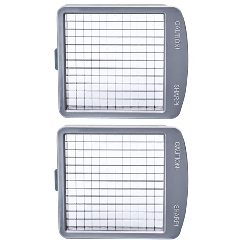 Comparison: Best Stainless Steel Vegetable Chopper 10 Replacement Dice Blades for Stainless Steel Vegetable Chopper -2 Small Grid Blades - Only applicable to "Moeuonb" brand, not applicable to other brands of vegetable chopper