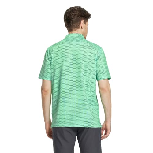 Image of M MAELREG Mens Golf Shirt Short Sleeve Dry Fit Print Moisture Wicking Performance Patterns Collared Polo Shirt