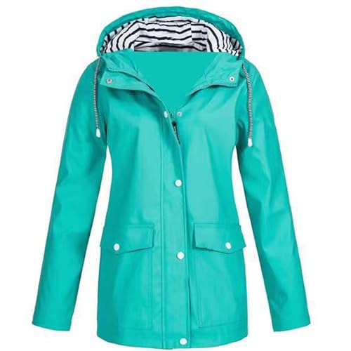 Veste pluie femme imperméable contre le vent et l'humidité dehors