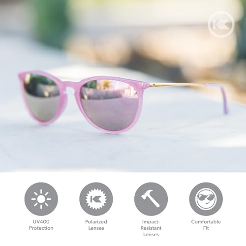 Image of Knockaround Round Trendy Polarized Sunglasses for Women - UV Protection