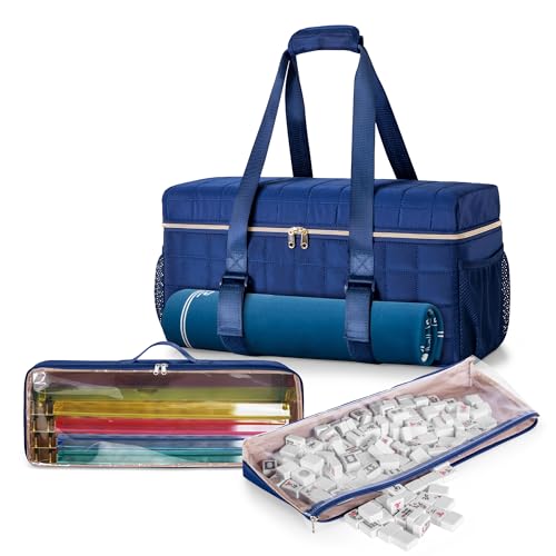 Set 3 Bolsas Vacías American Mahjong Azul