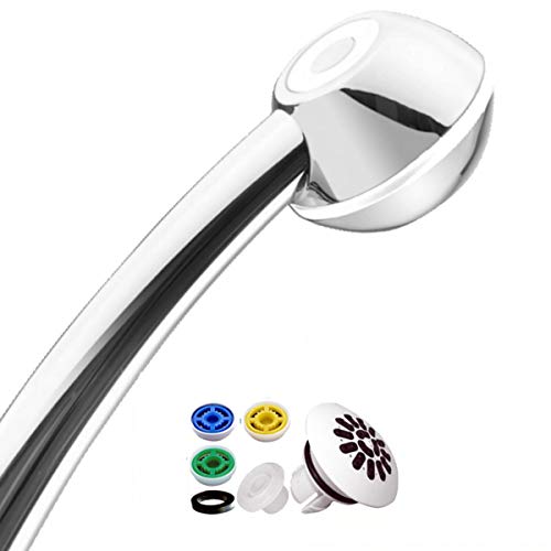 Duschkopf SwissClima I-SHOWER TOP! Kräftig für mehr Druck, zB Durchlauferhitzer und weniger Wasser: verkalkungsfreie Handbrause, Regenstrahl-Aufsatz,