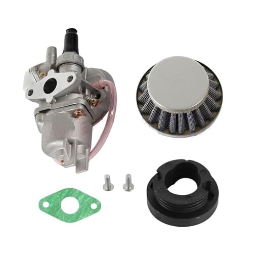 Carburador de 47cc y 49cc con filtro de aire de 44mm para minimoto, motocross y quad de plata