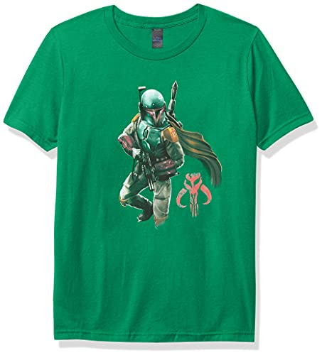T-shirt Star Wars Mandalorian premium en coton solide vert XL