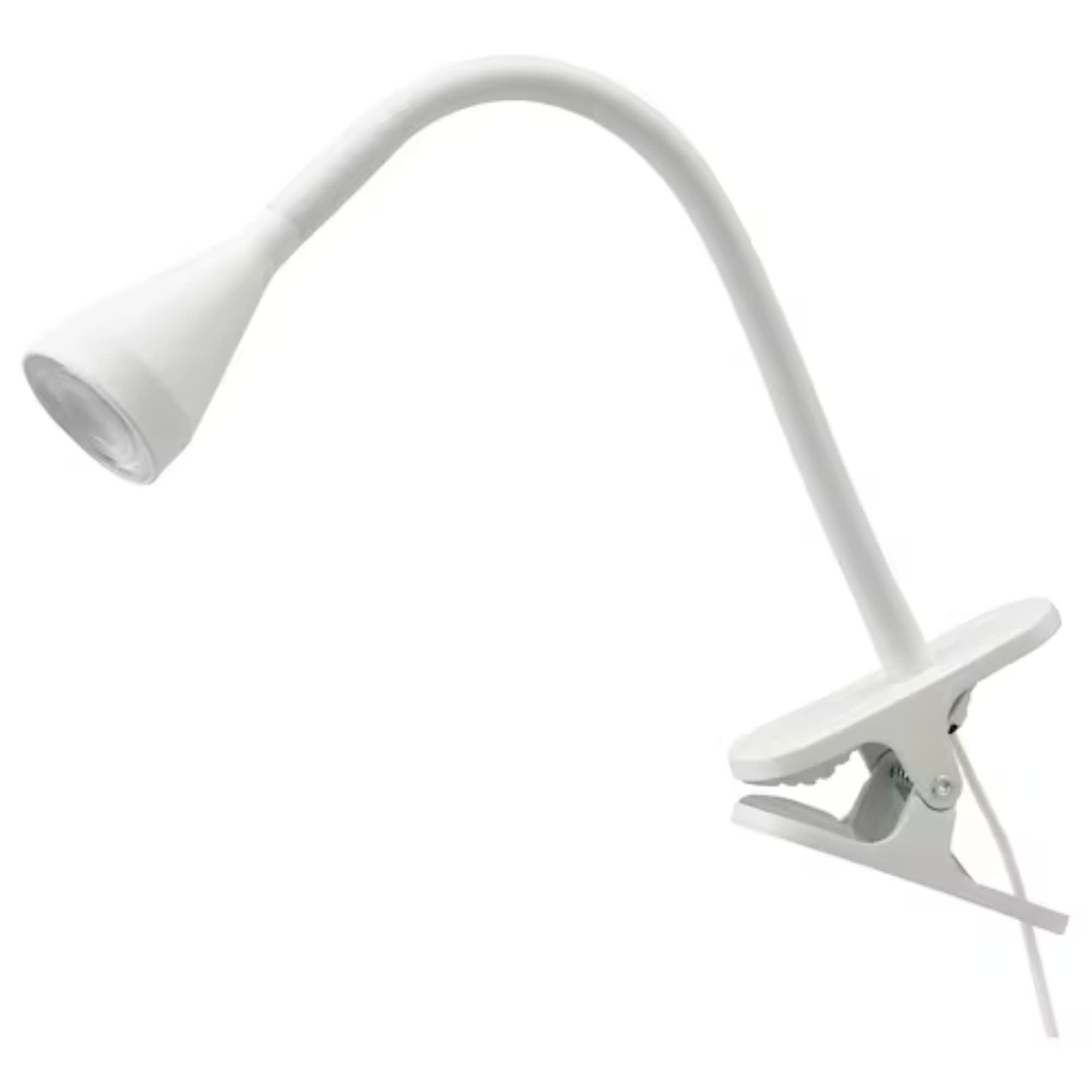 home stuff NÄVLINGE LED clamp Spotlight Eye Protection LED Clip for Bedroom and Study Room, Warm White Light Colour. (White)