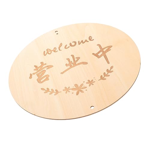 IMIKEYA Willkommensschild Aus Holz Im Landhausstil Für Die Haustür Dekoratives Weihnachtsornament IMIKEYA Willkommensschild Aus Holz Im Landhausstil Für Die Haustür Dekoratives Weihnachtsornament