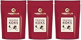 Meienburg Friesenkoks | Kokoswürfel in feiner Schokolade | 3x 150g Tüte