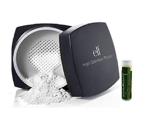 e.l.f. HD Powder - Sheer .28 oz/8g with a Jarosa Beauty Bee Organic Natural Peppermint Lip Balm