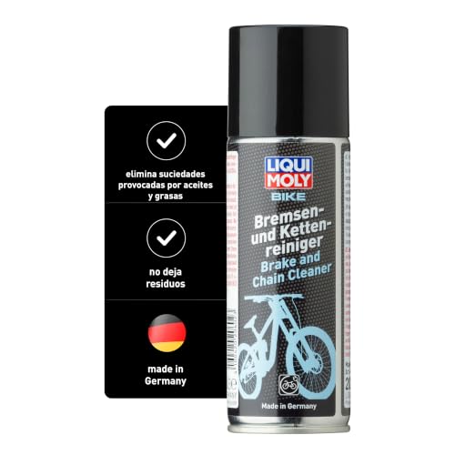LIQUI MOLY Bike Limpiador de frenos y cadenas | 200 ml | Limpiador de velocidad de la bicicleta | 20602