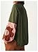 BEAUDRM Women's Oversized Sweatshirt Boho Tops Patchwork Crewneck Sweatshirt Floral Long Sleeve Pullover Tops Green Medium