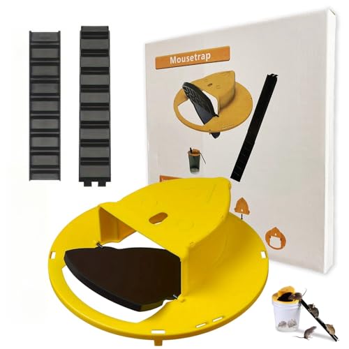 LeKuni Trappola per Topi in 1Pcs, Trappola per Topi in Plastica Viva per Catturare più Topi Contemporaneamente, Trappola per Topi per Uso Interno Ed Esterno, Adatta per Fusti da 5 Galloni