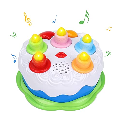 OKREVIEW First Birthday Cake Toy - Music Cake Toys with