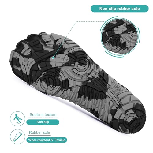 Image of Hike Footwear Barefoot Shoes, Pro Barefoot Shoes Women Men, Athletic Hiking Shoes, Minimalist Water Shoes Breathable Quick Dry Zero Drop Trail Running Shoes with Non-Slip Sole & Wide Toe Box