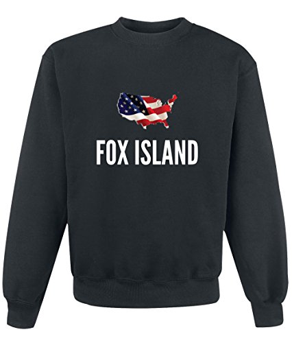 Felpa Fox island city Black