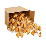 Fortune Cookies Bulk – 50 Pack | Individually Wrapped, Extra Crispy & Fresh Baked | Fun Party Favors for Weddings, Birthdays, Catering & Restaurants Chinese Fortune Cookies