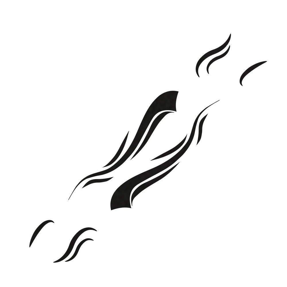 Bertdcx Matt Black Auto Accessory Motorhome Stripes Vinyl Stickers For Camper Van Horsebox Caravan Rv Car Tuning Accessories Decoration Decals(,336.5X54.5cm)