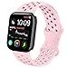 Produktbild Oumida Kompatibel mit Apple Watch Armband 38mm 42mm 40mm 44mm, Weiche Silikon Sport Ersatz Armband für iWatch Series 6/5/4/3/2/1/SE (42mm/44mm S/M, Rosa)