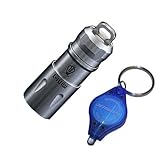 Salida máxima: 130 lúmenes JETBeam Miniti - Llavero de titanio XP-G2 LED, 130 lm