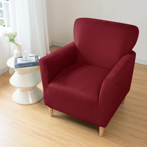 Funda de terciopelo OBASDFD oro para sillón con brazos de comedor 3