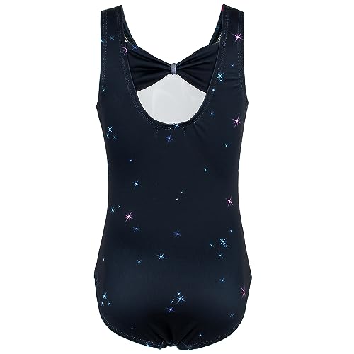 Image of MODAFANS Leotards for Girls Gymnastics with Shorts Dance unitards Tumbling Biketards with Hair Scrunchie for3-13T