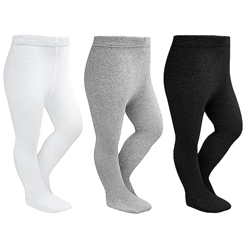 Image of Stelle Toddler Girls Tights Baby Cable Knit Stockings Thick Cotton Legging