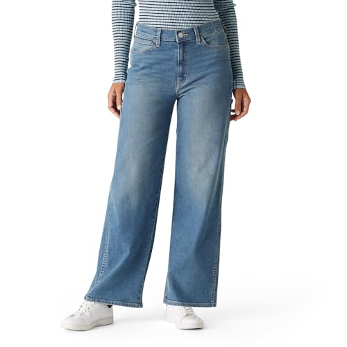 Signature by Levi Strauss & Co. Gold Women's Heritage Original Wide Leg Jean Mid-Rise Stretch Denim (Also Available in Plus)