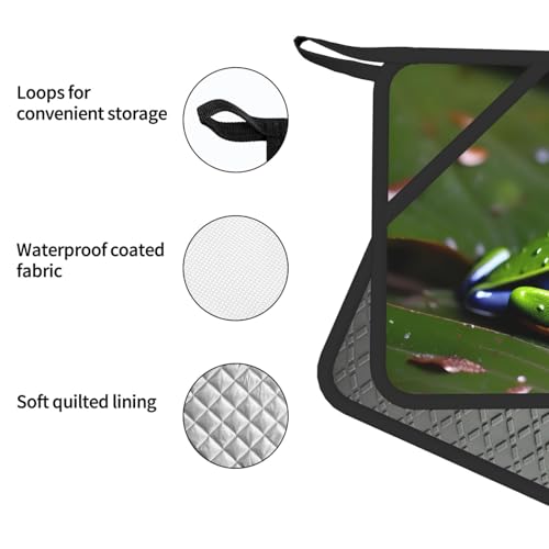Maniques en silicone isolant anti-brûlure avec doigts flexibles