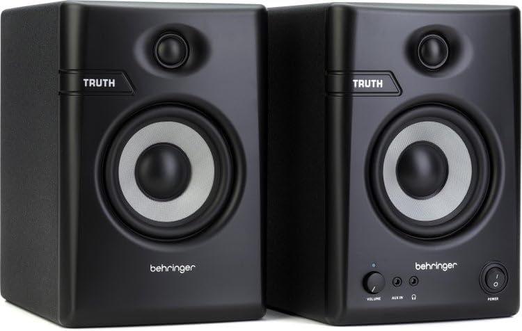Truth 4.5-inch Powered Studio Monitors with Bluetooth - Black