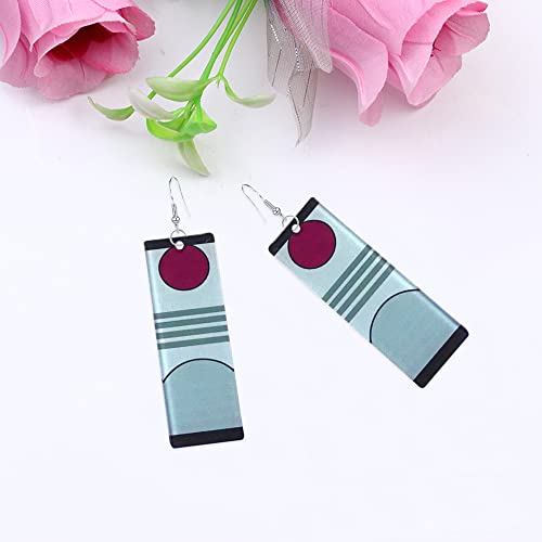 Women's Tanjiro Earrings Anime Cartoon Earrings Cosplay Fashion Double-Sided Acrylic Alloy Resin Drop Dangle Earrings For Women Girls Men (E) #TOP4
