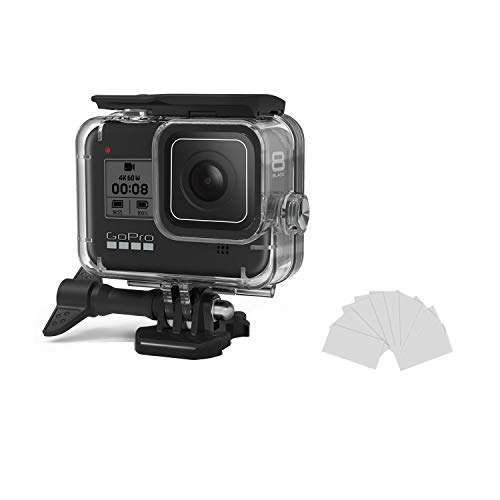 Kitspeed Waterproof Case for GoPro Hero 8 Accessories Housing Case Diving Protective Housing Shell 60M for Go Pro Hero 8 Action Camera with Bracket Accessory
