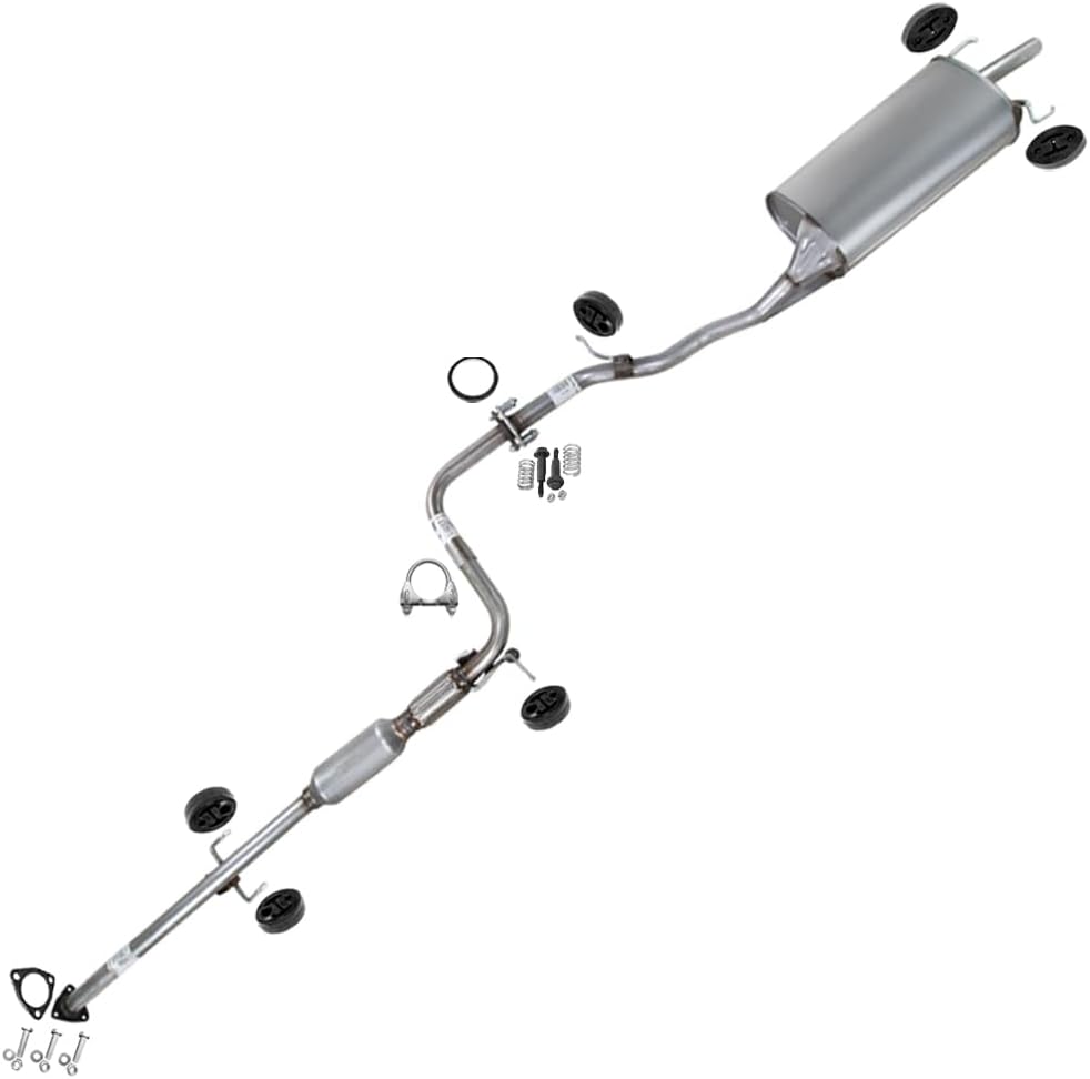 Northeastern Exhaust | Stainless Steel Resonator Muffler Exhaust System Kit w/Hanger Compatible for 1996-1997 Honda Accord 2.2L | Free Clamp, Gaskets, Hangers, Spring Bolts, Bolts, and Nuts Included
