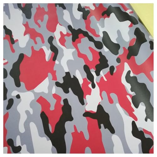 Film autocollant en vinyle sans bulles camouflage pour moto et ordinateur