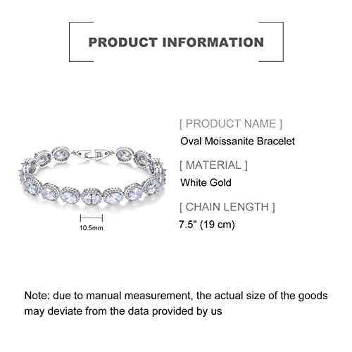 14K Gold Heart Moissanite Bracelet, Luxurious Heart Charm Bracelet, Fashion Christmas Jewelry Gift2