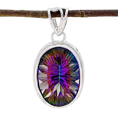 Pendentif indien quartz mystique argent 925 femme bijoux antiques