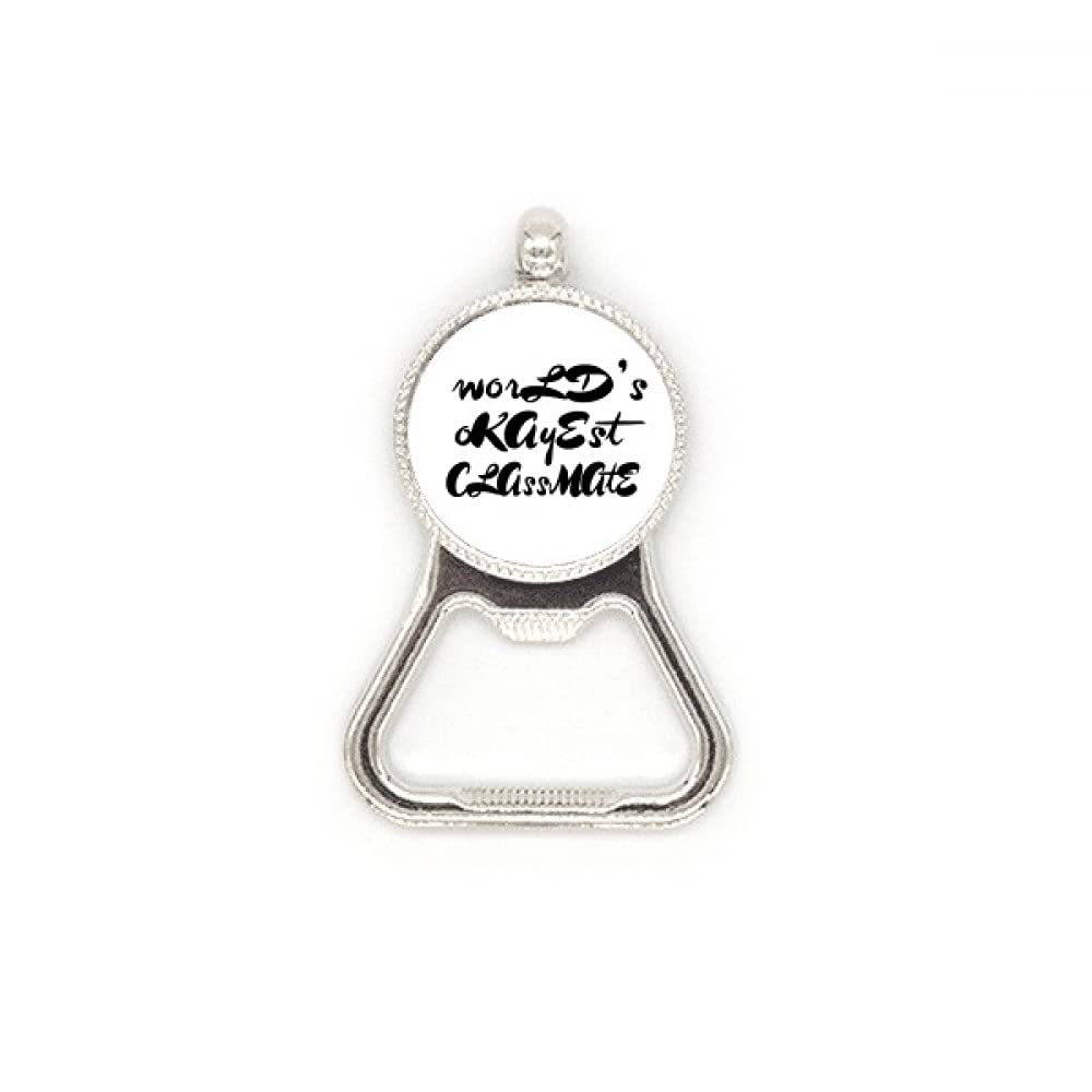 Décapsuleur de bouteille de bière acier inoxydable résistant cadeau humour World's Okayest