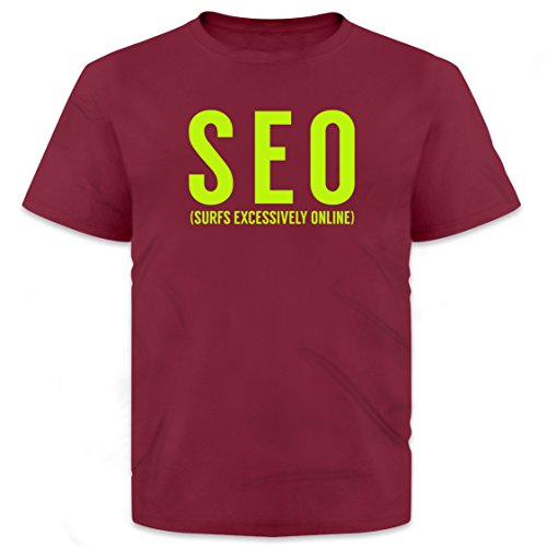 Vice51 SEO, Surfs Excessively Online, Digital Marketing Inspired, Funny Tech, Cardinal, T-Shirt (Large)