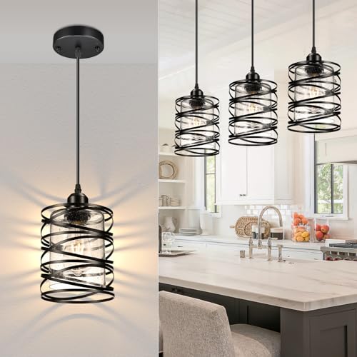 Glitnous BLE61100 3 Pack Industrial Pendant Lights Kitchen Island thumb #5