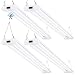 Sunco Lighting 4 Pack LED Utility Shop Light, Motion Sensor,4 FT, Linkable Integrated Fixture, 40W=260W, 5000K Daylight, Frosted Lens, Plug in, Suspension Mount, Garage- ETL, Energy Star