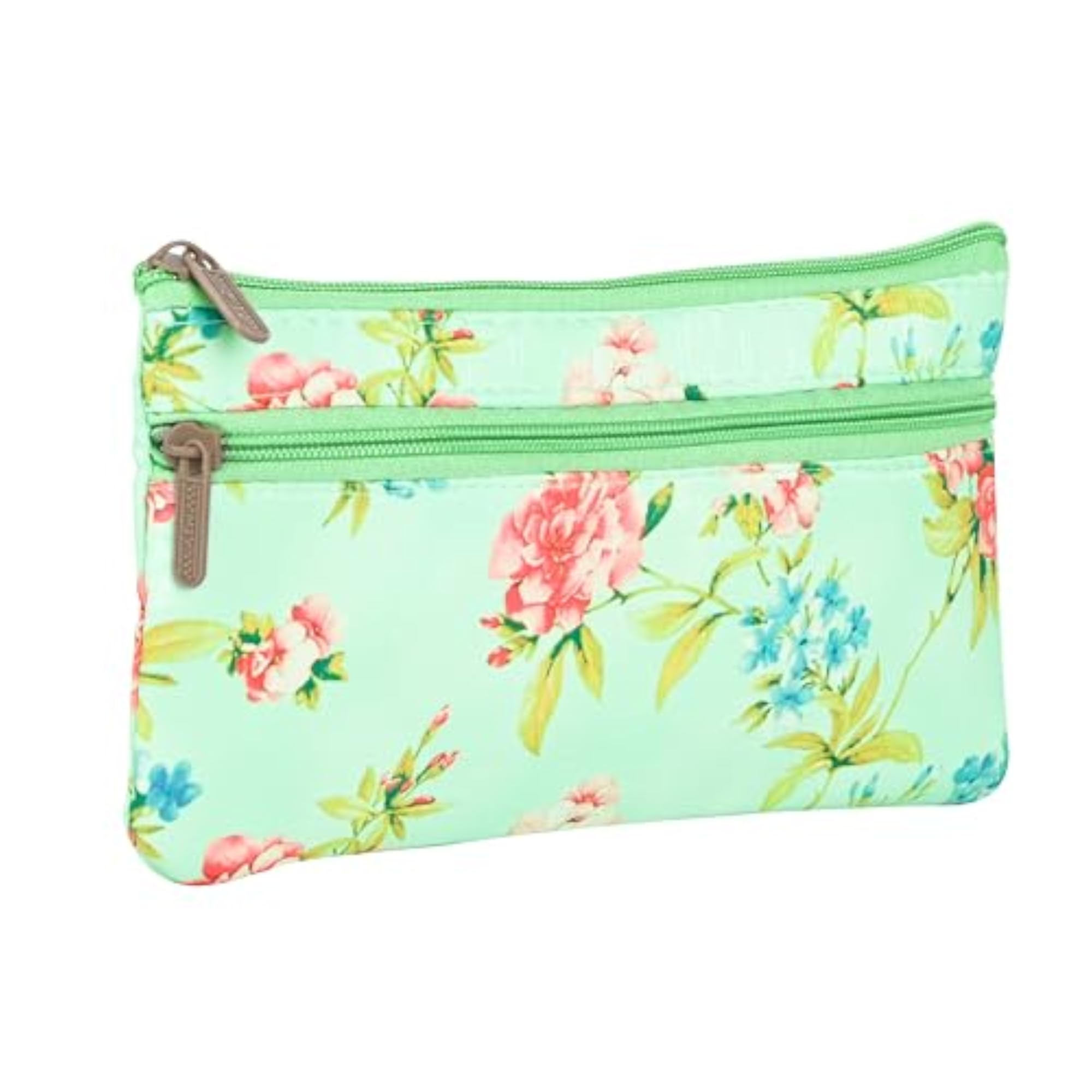 2 Pcs Silk Small Hand Purse for Women with Zip Closure