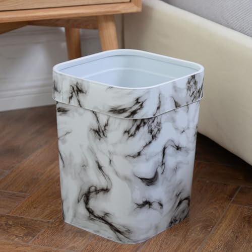 Caneca de Basura Plástica Blanca, Forma Cilíndrica miniatura 7