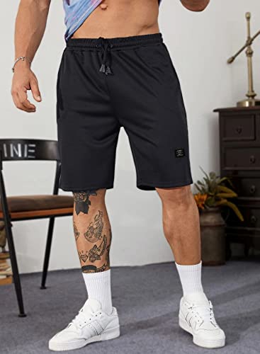 JMIERR Mens Cotton Sweat Shorts with 3 Pockets Workout Lounge Jogger Athletic Shorts 7 inch Inseam Running Shorts4
