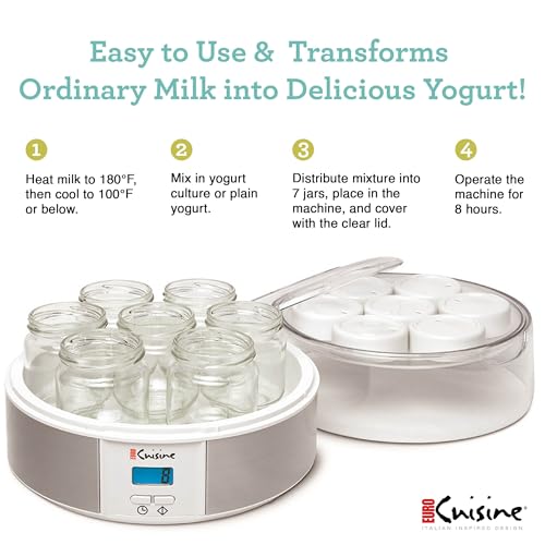 Euro Cuisine YMX650 Automatic Digital Yogurt Maker Machine thumb #1